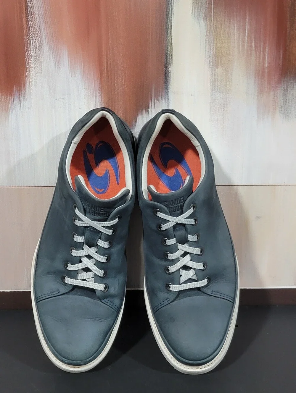 Samuel Hubbard Dress Fast Sneakers Navy Nubuck Suede Casual Shoes Men’s 10